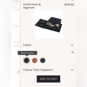 Kusshi Clutch cover & organizer